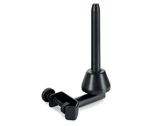 Classic Cantabile FH-170 Support Flûte - pour flûtes traversières - à clipser sur pupitres et pieds de micro jusqu'à 30 mm de diamètre de tube - Ø support flûte : 16,6 mm - noir