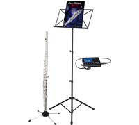 Classic Cantabile FL-200 - Flûte traversière avec pupitre et accordeur