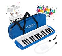 Classic Cantabile FML-32 BU Mélodica Bleue, 32 touches, Couleur: bleu | Mélodica chromatique pour adultes et enfants dès 5 ans, Très facile à apprendre et à jouer, Étendue tonale: fa - do³