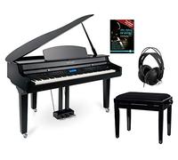 Classic Cantabile GP-A 810 Piano Numérique Noir Laqué Set, 7 1/4 octaves | 88 touches lestées avec clavier à marteaux gradués et capteurs triples, Clavier avec surface Ivory-Touch (touches texturées)