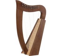 Classic Cantabile Harpe Celtique - Harpe Celtique Compacte en Noyer - 12 Cordes - Accordée en Do Majeur - Comprend Housse et 2 Clés d’Accordage - Hauteur : 51 cm