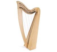 Classic Cantabile H-19 Harpe Celtique 19 cordes en Mi bémol majeur, mécanique à demi-ton, en frêne, hauteur 73 cm, avec housse et 2 clés d’accordage.