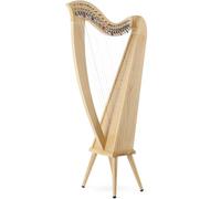 Classic Cantabile H-22LG Harpe celtique 22 cordes avec pieds - Mécanisme de demi-ton - Harpe instrument de musique en bois de frêne - Avec 2 clés d'accord et sac