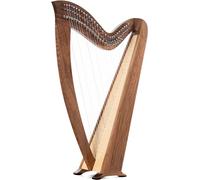 Classic Cantabile Harpe celtique 29 cordes - Harpe instrument de musique en bois de noyer - Avec 2 clés d'accord et sac