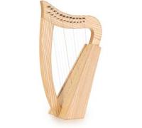 Classic Cantabile Harpe Celtique - Harpe Celtique Compacte en Frêne - 12 Cordes - Accordée en Do Majeur - Inclus Sacoche et 2 Clés d’Accordage - Hauteur : 51 cm