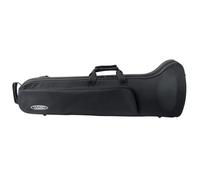 Classic Cantabile Housse pour Trombone - Sac à Dos - Étui léger Souple et maniable Impermeable Rembourre et résistant à la déchirure pour Tous Les Trombones - Poche extérieure pour Accessoires - Noir