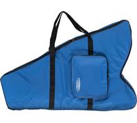 Classic Cantabile Housse pour Harpe Celtique 29 Cordes, Rembourrage 10 mm, Nylon Robuste, Grande Poche extérieure, Hauteur env. 100 cm, Couleur Bleu.