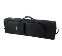 Classic Cantabile Sacoche Clavier 129cm Noire, gigbag Robuste (129x36x16 cm), Nylon Double filé, poignée Auto-agrippante, 2 Grandes Poches extérieures, roulettes.