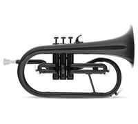 Classic Cantabile KFL-30BK Bugle Sib en ABS, Noir | Accordage en Sib, corps ABS noir, 600 g, perçage 11,5 mm, pavillon 153 mm, pistons Perinet, housse, embouchure
