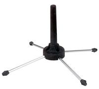 Classic Cantabile KFS-153 Support Flûte Traversière Et Clarinette (trépied compact et stable pour instruments à vent) chrome/noir