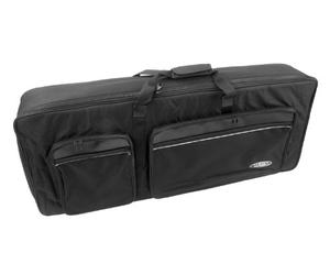 Classic Cantabile KT-C Housse clavier noir bretelles sac à dos T C | Tissu nylon résistant aux déchirures et imperméable, rembourrage en mousse, bretelles, 2 poches ext., int. 102×42×15 cm
