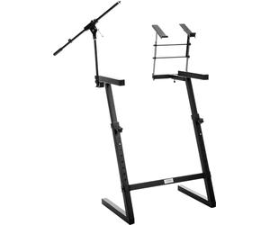 Classic Cantabile KWS-100 Support de Clavier avec Trépied de Micro et Support de Laptop