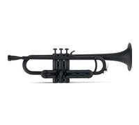 Classic Cantabile MardiBrass Trompette en plastique ABS - Pistons Perinet - 510 g léger - Perçage : 11,6 mm - avec embouchure et housse - noir mat