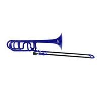 Classic Cantabile MardiBrass trombone ténor Sib/F en plastique bleu