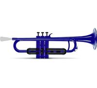 Classic Cantabile MardiBrass Trompette en plastique ABS - Pistons Perinet - 510g léger - Perçage : 11,6 mm - avec embouchure et housse - bleu