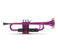 Classic Cantabile MardiBrass Trompette en ABS - Pistons Perinet - 510g léger - Perçage : 11,6 mm - avec embouchure et housse - violet