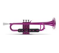 Classic Cantabile MardiBrass Trompette en ABS - Pistons Perinet - 510g léger - Perçage : 11,6 mm - avec embouchure et housse - violet