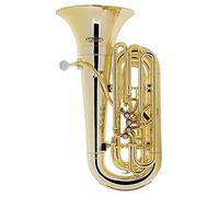 Classic Cantabile MardiBrass Tuba Bb en plastique - Extrêmement légère et très stable - Corps en ABS plastique - Soudure et mécanisme en laiton - avec housse & embouchure - Couleur : Or