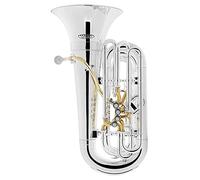 Classic Cantabile MardiBrass Tuba Bb en plastique - Extrêmement légère et très stable - Corps en ABS plastique - Soudure et mécanisme en laiton - avec housse & embouchure - Couleur : argent