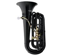 Classic Cantabile MardiBrass Tuba Bb en plastique - Extrêmement légère et très stable - Corps en ABS - Soudure et mécanisme en laiton - avec housse et embouchure - Couleur : noir