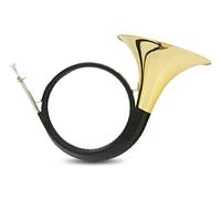 Classic Cantabile PH-400 Bb-Parforcehorn - Cor de chasse et cor de signal avec coulisse - Cor double tour en laiton verni clair - Inclus embouchure et étui léger