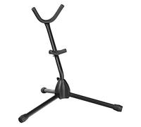 Classic Cantabile Pied De Saxophone AS-2009 Pour Alto/Ténor (Hauteur 375mm, Support Rembourré, Pieds En Caoutchouc, Pliable, Stabilité Assurée)