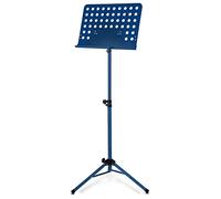 Classic Cantabile Pupitre d'orchestre Heavy bleu en tôle perforée
