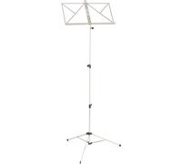 Classic Cantabile Pupitre Light Nickel - Pupitre pliable pour enfants et adultes - Avec porte-partitions sur la surface - Hauteur réglable de 50 à 115 cm - Pieds en caoutchouc