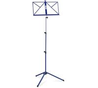 Classic Cantabile Pupitre Medium - Pupitre pliable pour enfants et adultes - Avec support de partitions sur la surface - Hauteur réglable de 65 à 130 cm - Pieds en caoutchouc antidérapants - Bleu