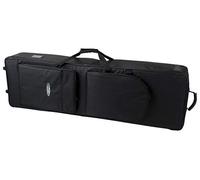 Classic Cantabile Sacoche Clavier 129cm Noire, gigbag Robuste (129x36x16 cm), Nylon Double filé, poignée Auto-agrippante, 2 Grandes Poches extérieures, roulettes.