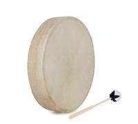 Classic Cantabile SD-16 Tambour Chamanique 16" - Tension en peau de chèvre - Diamètre : 41 cm - Profondeur : 7 cm - Effet stimulant - Avec dispositif de maintien - Baguette incluse