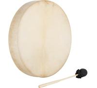 Classic Cantabile SD-18 - Tambour chamanique 18" pour rituel et méditation, vraie peau de chèvre, cadre massif en frêne, maillet inclus, profondeur 7,5 cm, sons pour yoga et thérapie sonore