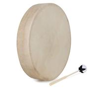 Classic Cantabile SD-18 Tambour Chamanique 18" - Tension Peau De Chèvre - Diamètre : 46 cm - Profondeur : 7,5 cm - Effet Stimulant - Avec Lanière De Maintien - Maillet Inclus