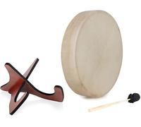 Classic Cantabile SD-18 - tambour chamanique/rituel 18" en peau de chèvre, incl. maillet et support bois: son chaleureux et résonant pour yoga, sonothérapie et rituels