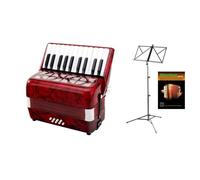 Classic Cantabile Secondo accordéon enfants 8 basses rouge SET y compris le pupitre