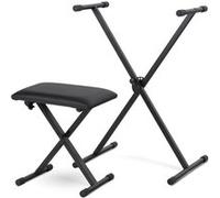 Set Support X Piano Stand Siege Pied Banquette Banc Clavier Synthétiseur Metal