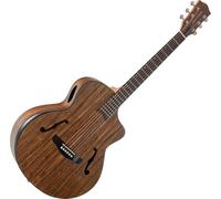 Classic Cantabile SHG-2WN LaBelle Western guitar with side soundhole and armrest - walnut top, back & sides - blackwood fingerboard/okoumé neck - vintage-style acoustic guitar.