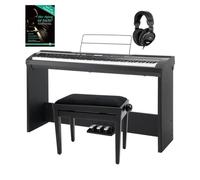 Classic Cantabile SP-150 BK piano de scène noir SET Deluxe y compris meuble, banquette et casque