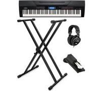 Classic Cantabile SP-250 BK piano de scène noir SET y compris support, casque, pédale