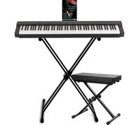 Classic Cantabile SP-316 Stage Piano Set Banc Support Cahier Pédale Noire