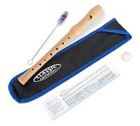 Classic Cantabile Stella Flûte à Bec en érable, deux parties, doigté allemand. Idéale dès 6 ans. Comprend étui, tableau des doigts, nettoyeur et graisse pour liège.