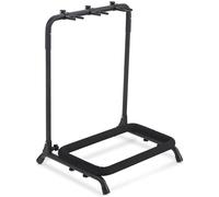Classic Cantabile Support Multi-Guitares 3 Positions - Support pour guitares et basses - Pliable pour un transport facile - Supports de manche réglables - Rembourrage en mousse - Structure métallique