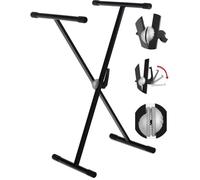 Classic Cantabile support pour synthétiseur en X simple, réglable en hauteur.