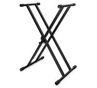 Classic Cantabile support pour synthétiseur, pieds doubles en croix (noir)