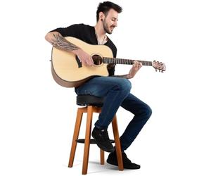 Classic Cantabile Tabouret de Pub Classique Naturel, Tabouret de pub stylé