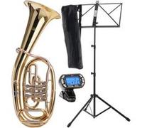 Classic Cantabile TH-38 corne de ténor SET avec support instrument, accordeur/métronome et pupitre
