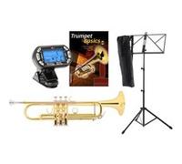 Classic Cantabile TR-30L trompette en Sib set avec accordeur-métronome, pupitre et méthode