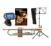 Classic Cantabile TR-40L Trompette Si Bémol avec Métronome / Accordeur, Pupitre à Partition
