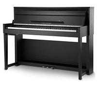 Classic Cantabile UP-1 SM Piano Droit Numérique - 88 Touches pondérées avec clavier à marteaux - Synthetiseur avec USB, MIDI, 40 voix, 256 polyphonie, fonction d'enregistrement - Noir Mat