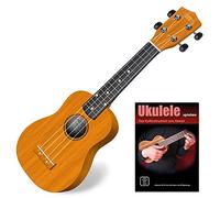 Classic Cantabile US-100 Ukulélé soprano - Set pour débutants avec livret dapprentissage. Ukulélé hawaïen léger, corps en tilleul, manche en érable, 15 frettes - idéal voyage & loisirs. Fini naturel